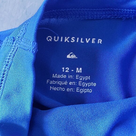 Quiksilver Blue Rash Guard - Size M (12) - Picture 2 of 3